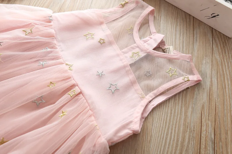 Платье-пачка для маленьких девочек; одежда без рукавов для малышей Детские летние праздничные платья принцессы с цветочным рисунком для девочек 2-6 лет