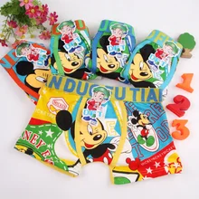 5 шт., детское хлопковое нижнее белье для мальчиков с изображением Томаса, Микки, Бэтмена, трусы-боксеры из молочного шелка с рисунками из мультфильмов для детей от 3 до 11 лет, TP01