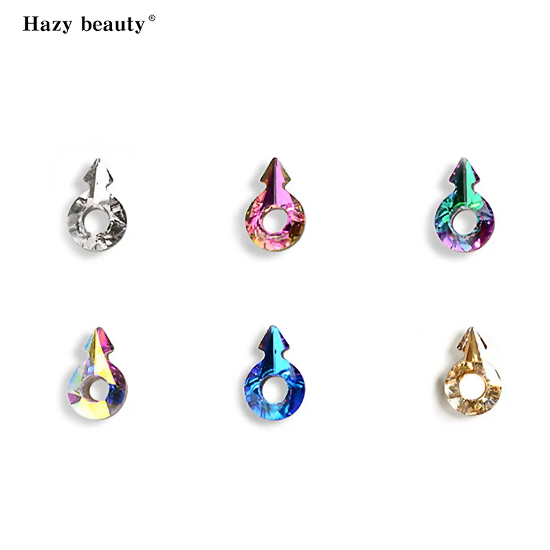

A set of 5 pieces 3D Arrow Drill Nail Martian Drill Shaped Nail Art Accessories Charms DIY Manicure Nail Art Decoration N30RQ