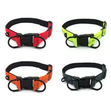 Reflective Night Safety Dog Collar Nylon Large Pet Necklace With Adjustable Buckle Dogs Collars Pets Supplies HG99