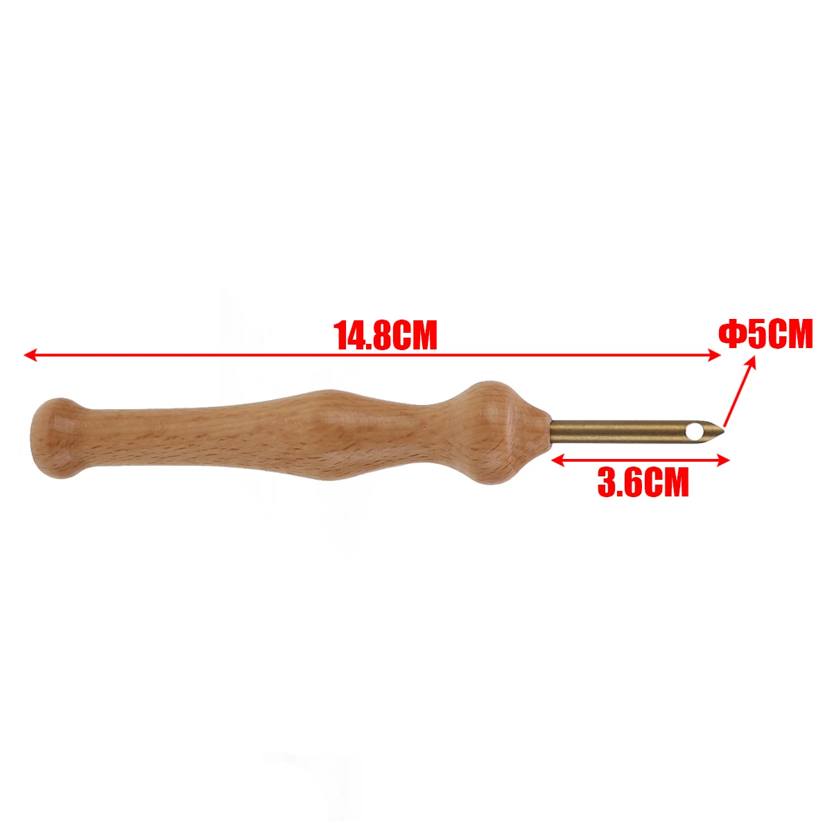1 Set Embroidery Pen Punch Needle+Cloth Wooden Handle Craft Tools for DIY Sewing Stitches Embroidery Weaving Tool Sewing Tool
