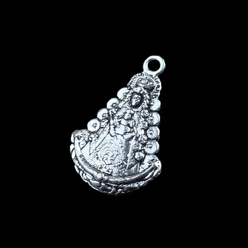 50pcs/lot Metal Zinc Alloy Silver Tone Spanish Charm Pendant For