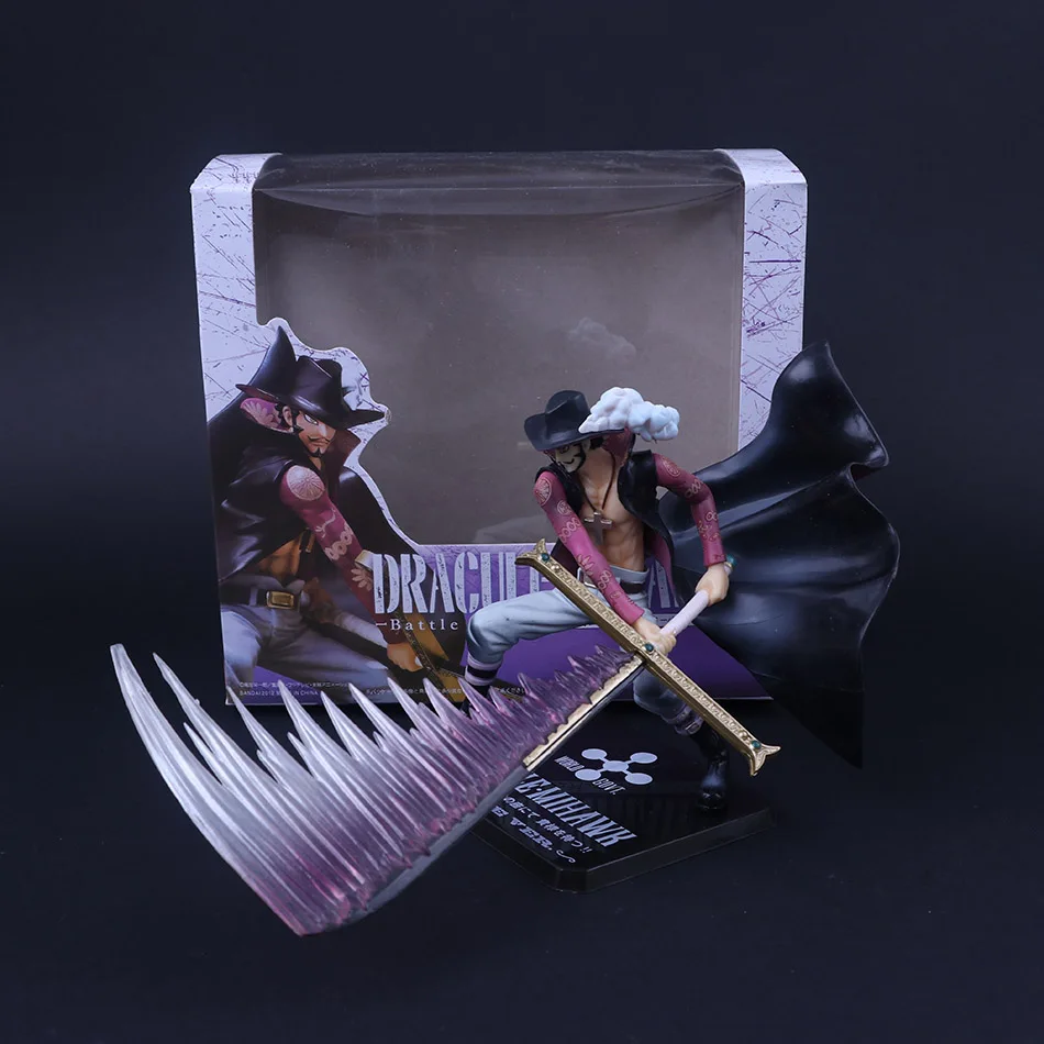 Аниме цельный 13 см Figuarts Zero Hawkeye Dracule Mihawk Battle Ver. Коллекционные фигурки подарок|figuarts
