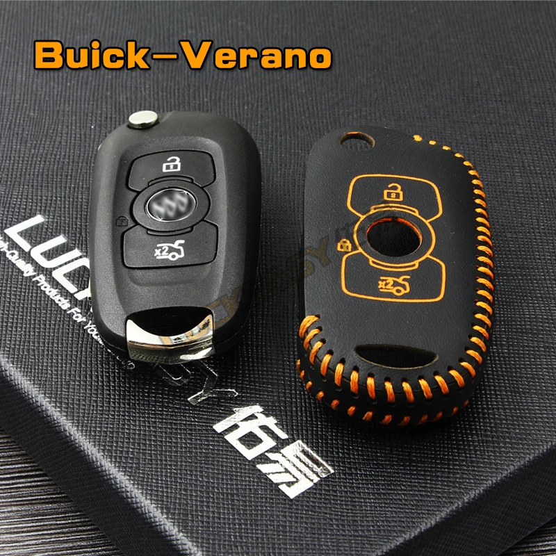 LUCKEASY крышка пульт дистанционного управления для Buick Verano кожаный чехол Фокса Maverick