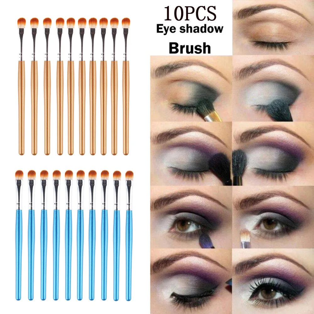 

OutTop Make-Up Brushes 10pcs Brush Makeup Cosmetic Tool Eyeshadow Eye Contour Powder Foundation Brushes Set Tool 2019 JAN22