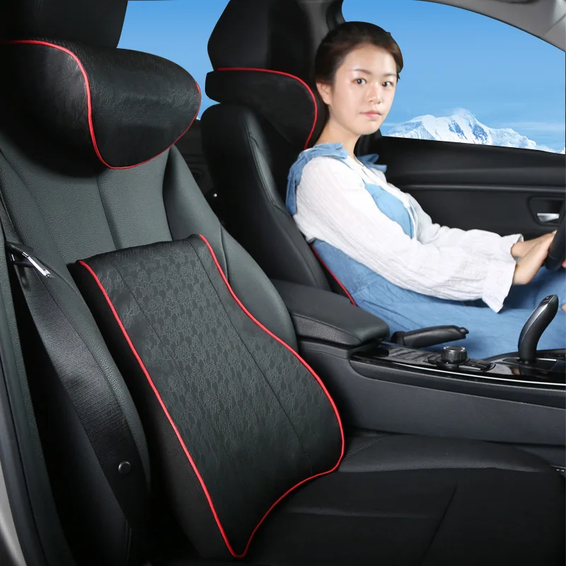 

Car Waist Pillow Memory Foam Waist Pillow Memory Foam Car Cushion Seat Lumbar Support for Office Chair