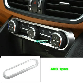 Accessori Auto per Alfa Romeo Giulia Stelvio 2017 2018 Auto-styling ABS Cromato Centro di Aria Condizionata di Regolazione Telaio