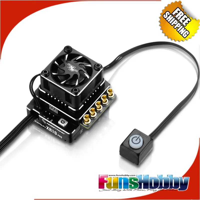 Бесщеточный сенсорный регулятор скорости ESC Hobbywing XeRun XR10 PRO G2 160A для 1/10 | Игрушки и
