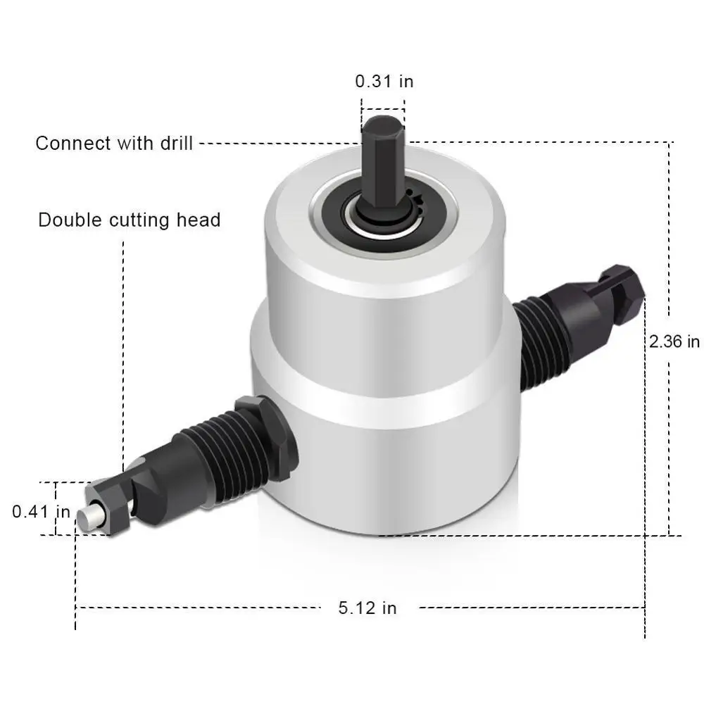 Сверло для резки листового металла, сверло с двойной головкой, сверло для резки листового металла, сверла, лезвие, пила, стальной резак, электроинструмент
