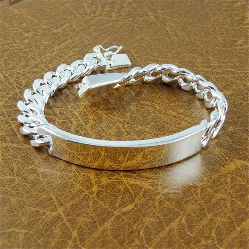 

Fashion Jewelry Men Bracelet 925 Silver Bracelet Charm bracelets & bangles BG107 Free shipping