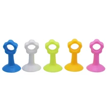 5 шт. самоклеющийся силикон ручка двери Краш Pad настенные протекторы анти защита от столкновения двери пробка случайный цвет