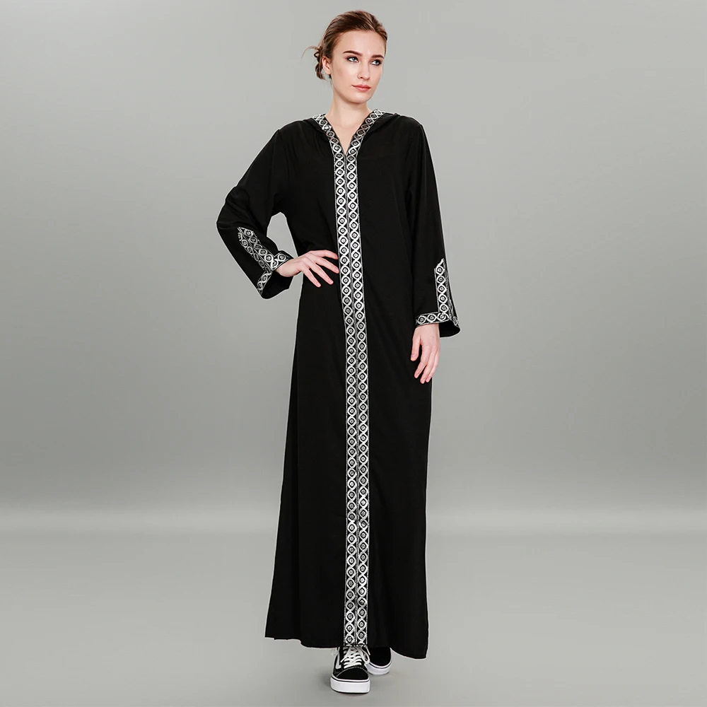 Fashion Women Muslim Dress Sexy Split Abaya Turkish Dress Fashion Women Muslim Dress Sexy Split Abaya Turkish Dress