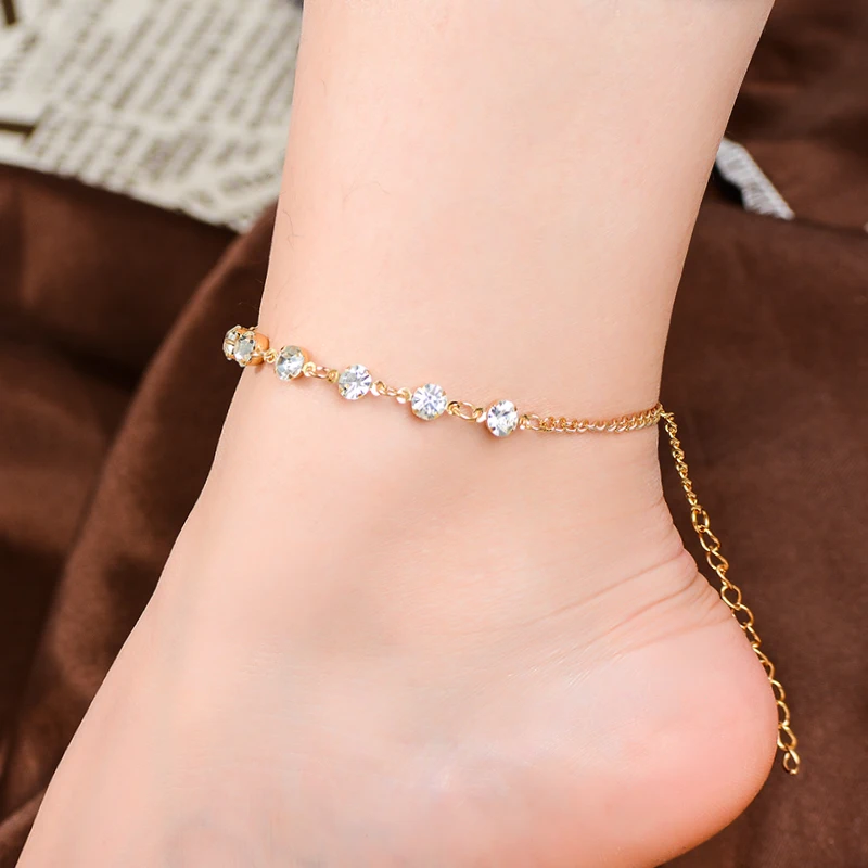 Женские браслеты на босую ногу в форме сердца, вязаные крючком сандалии, украшения для ног, новые браслеты на лодыжке, браслеты на лодыжке для женщин, цепочка в богемном стиле - Окраска металла: H1425
