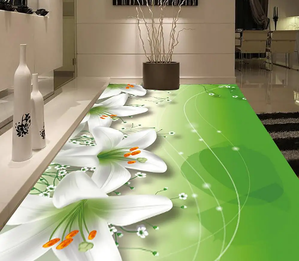 

Floor wallpaper 3d for bathrooms Custom photo floor wallpaper 3d waterproof floor Custom Photo self-adhesive 3D floor