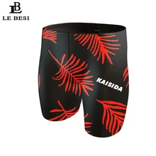 Lebesi Для Мужчин's Одежда заплыва Мужские Шорты для купания листья печатных плюс Размеры 3XL человек Купальники для малышек боксер серфинга пляжная одежда купальник