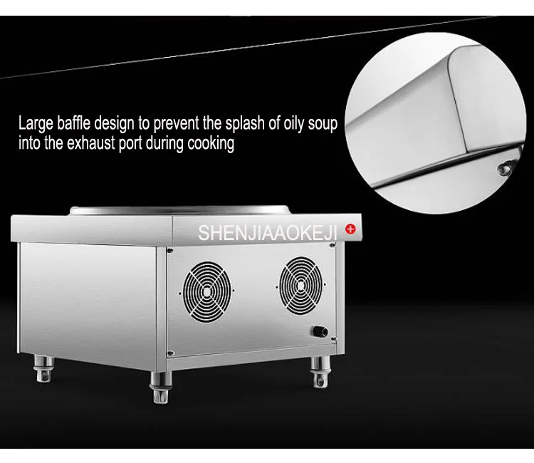 Коммерческая индукционная плита 8 кВт/12 кВт/15 кВт суповая жарочная печь самолет настольная кухня Коммерческая высокомощная индукционная плита 1 шт