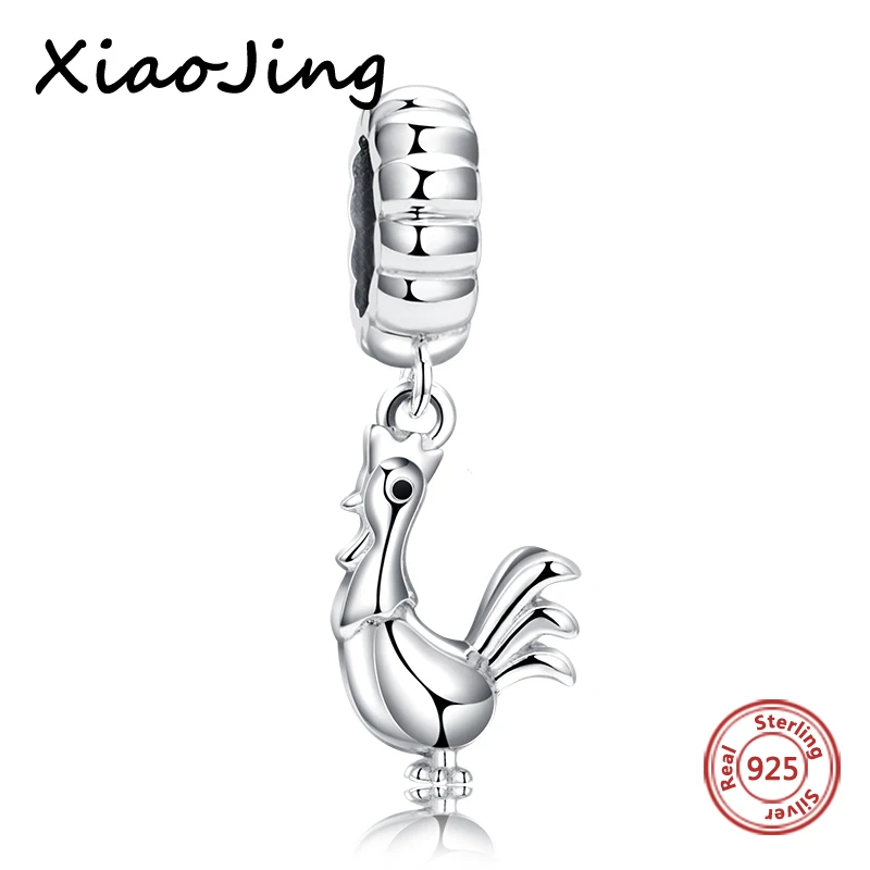 

New arrival Fit Authentic European bracelet Silver 925 Original Cute Cock charms Beads diy fashion Jewelry making for women Gift