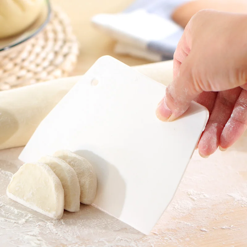 Пластиковые тесто резак для инструменты для украшения тортов из мастики шпатель для выпечки скребок розовый белый