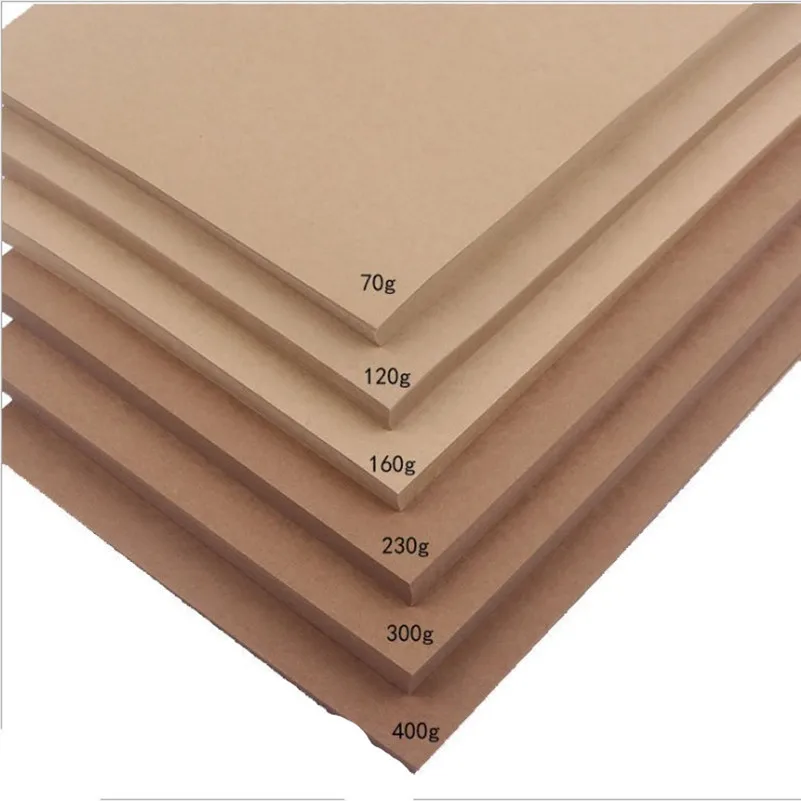 

A4 Brown Kraft Paper DIY Handmade Card Making Craft Paper Thick Paperboard Cardboard 70-260gsm 10/20/50pcs High Quality