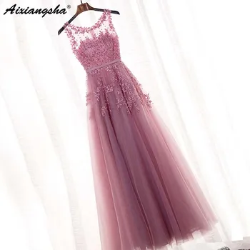 

New Arrival 2019 Bridesmaid Dress Scoop Sleeveless Cheap Chiffon A Line Bridemaid Dress Floor Length vestidos de fiesta de noche