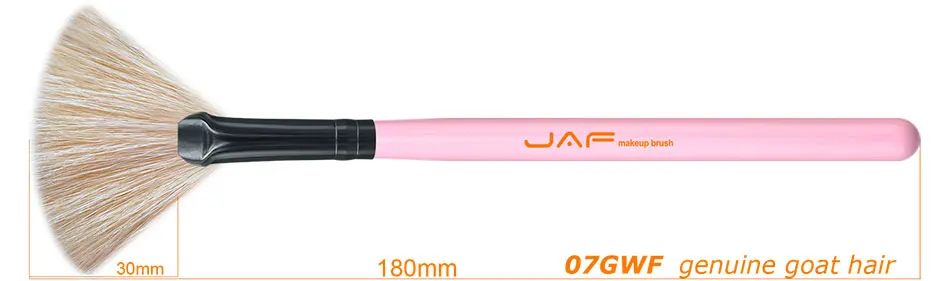JAF розовые 32 шт. кисти для макияжа, набор кистей для макияжа из натуральной шерсти животных, металлическая подарочная коробка, набор кистей для макияжа J3219A-P
