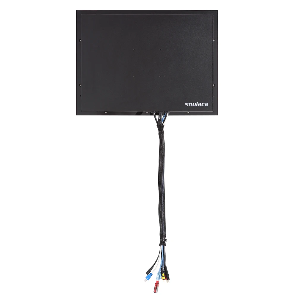 Souria 19 &quotЧерная Ванная комната Водонепроницаемый светодиодный душ TV с Bluetooth Смарт