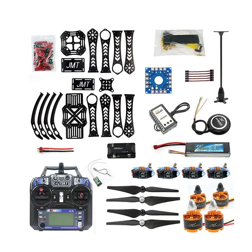 DIY полный набор RC Дрон X4M360L Рамка комплект с gps APM 2,8 RX FS-i6 6CH передатчик приемник Квадрокоптер