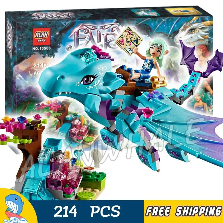 Фигурки Elves The Water Dragon Adventure Princess Aqua Element 10500 набор строительных блоков игрушки