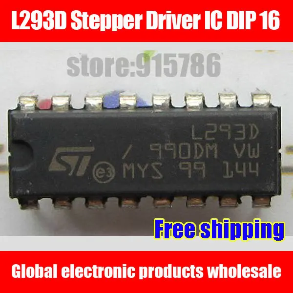 new L293D Stepper Driver IC / driver + four diode DIP 16in Integrated