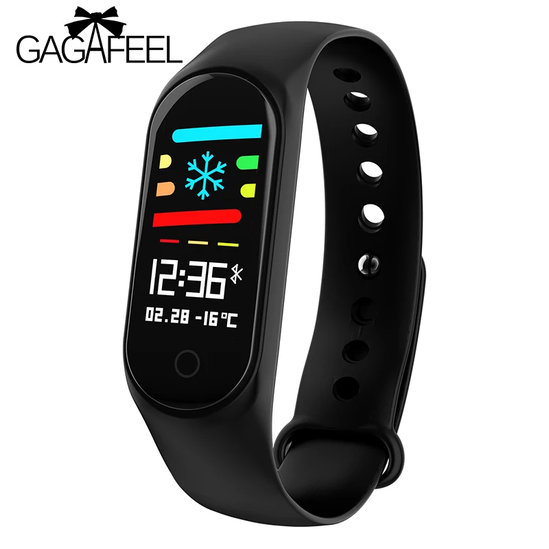 

Gagafeel M3S Smart Bracelet Color Screen Blood Pressure Waterproof Fitness Sports Heart Rate Monitor Smart Watch for Android IOS
