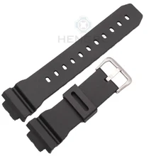 Bracelets 16mm X 26mm Hommes Noir Sport Plongée En Caoutchouc de Silicone Montre Bracelet Bande Pour Casio 6900 Série Montre accessoires