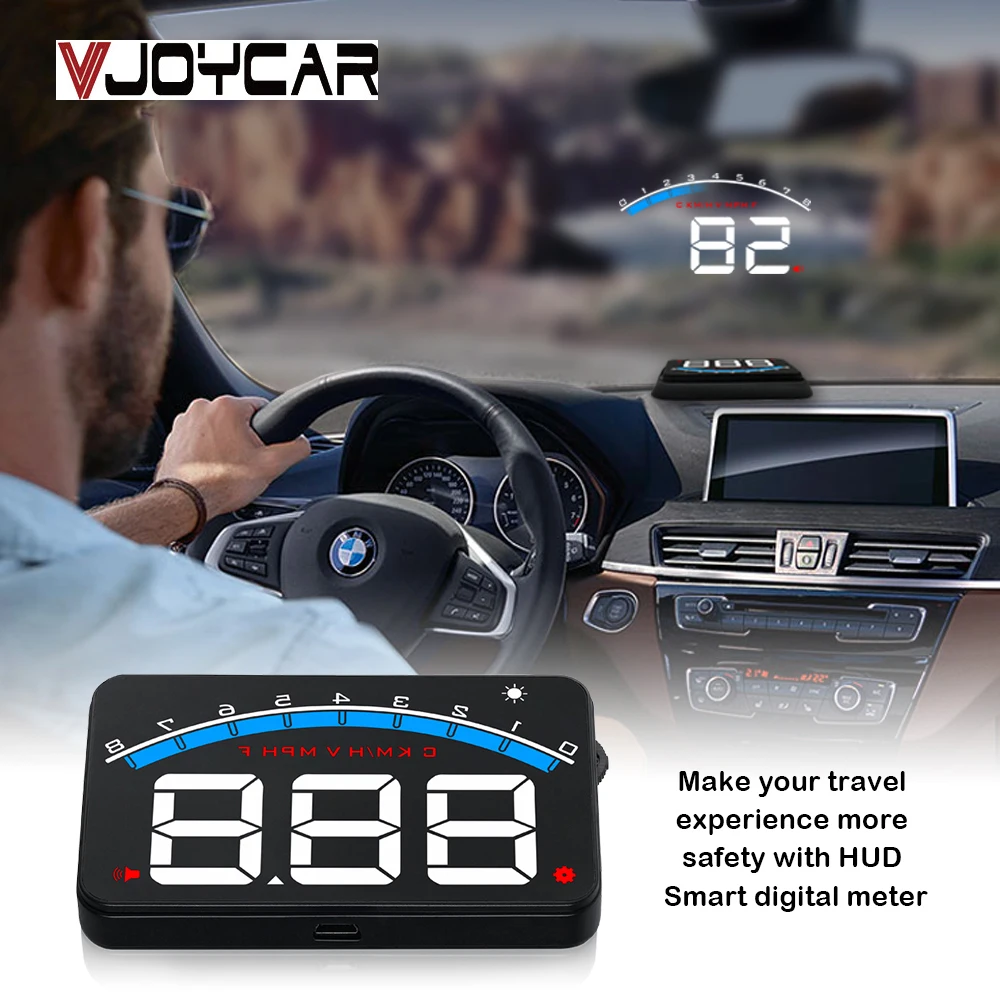 VJOYCAR новый M6 OBD2 автомобильный HUD Дисплей для вождения цифровой спидометр дисплей