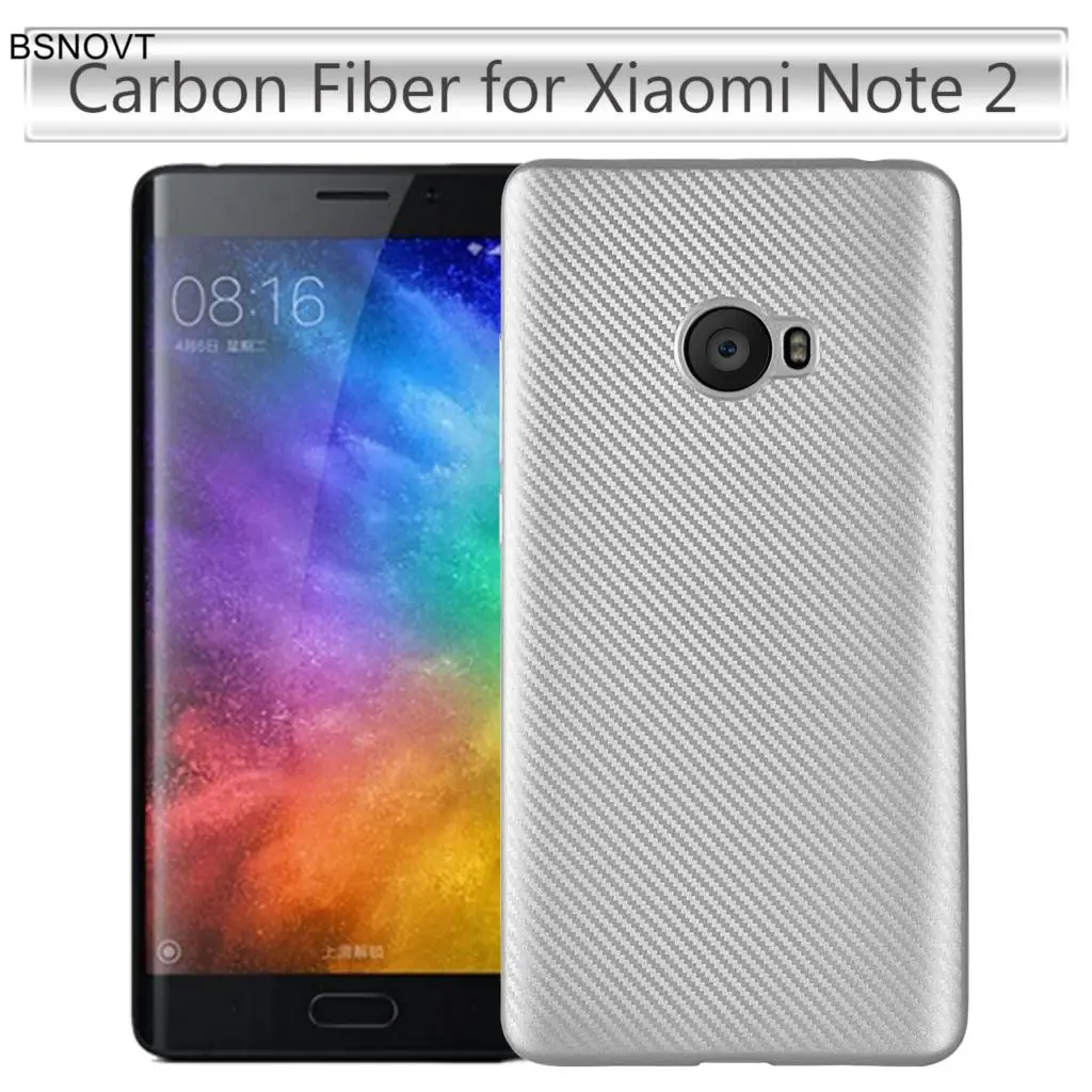 Xiaomi Mi Note 2 Case Xiaomi Mi Note 2 Cover Soft Carbon fiber Slim TPU Shockproof Phone Case For Xiaomi Mi Note 2 Fundas 5.7