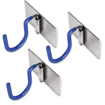 

Mop Broom Holder Organizer,Stainless Steel Heavy Duty Space Saver Brooms Mops Rakes Holder for Kitchen Garage 3 PCS