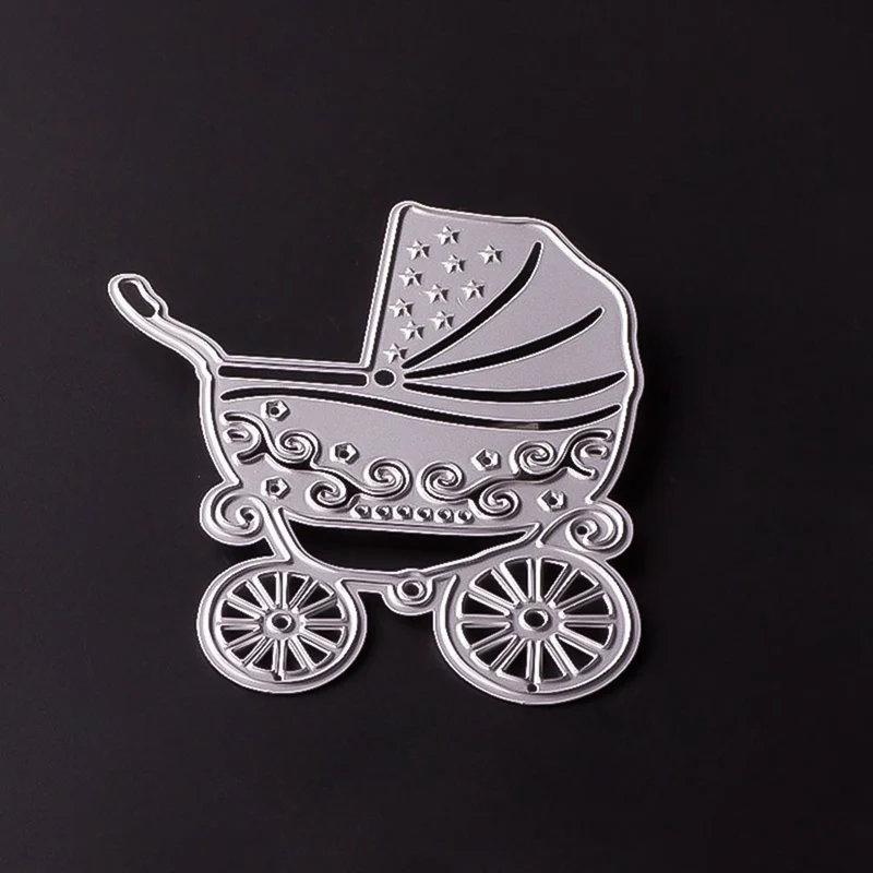 

Carbon Steel Baby Carriage Cutting Dies Stencils DIY Scrapbooking Photo Album Decorative Embossing Paper Cards For Gift Template