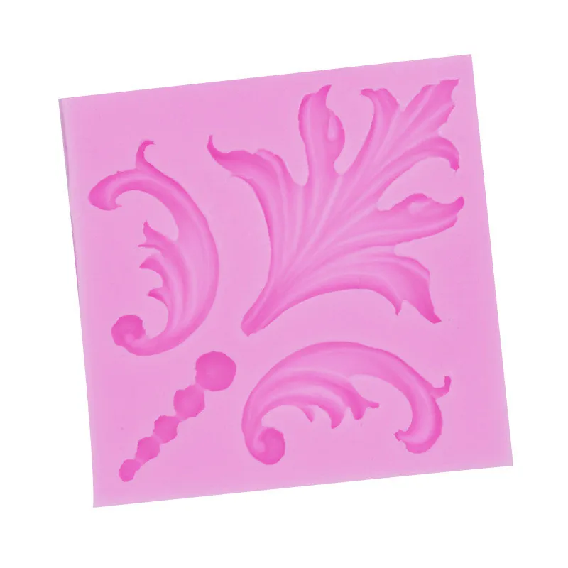 

4YANG Fondant Cake Silicone Mold Vintage Lace Embossed Decoration Totem Pattern Border Chocolate Mold Fondant Mold for Baking