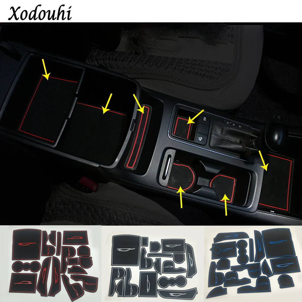 4PCS Car Inner Door Container Storage Box Decorative For Kia Sorento L 2015-2016