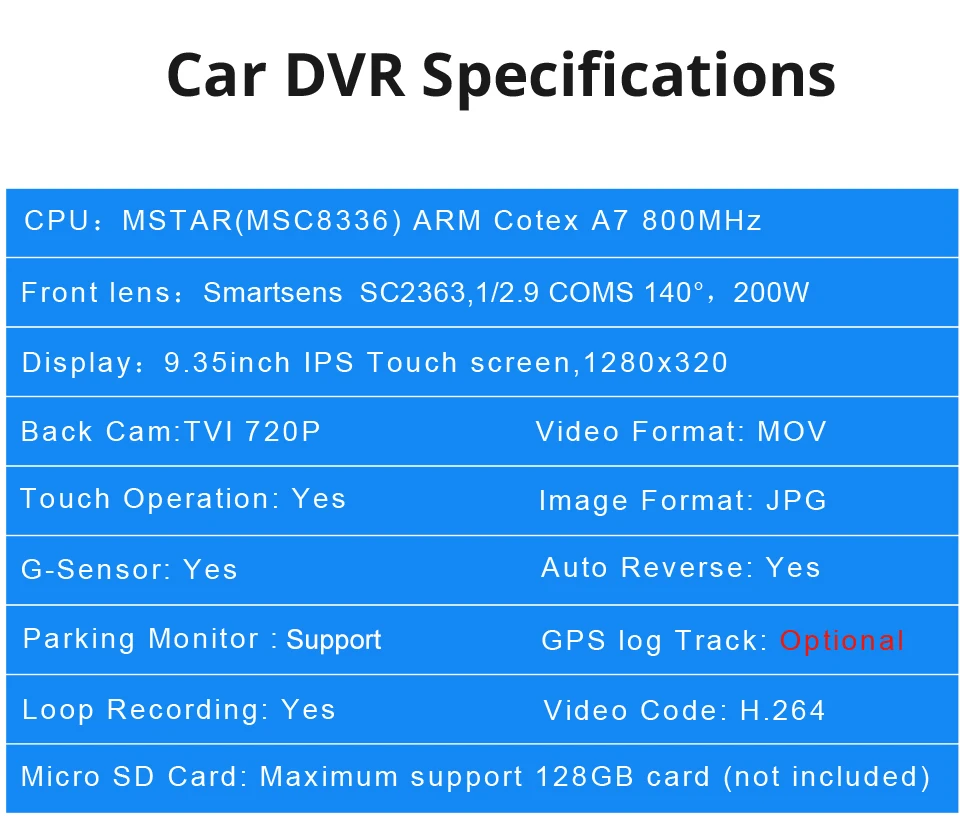 9,35 ''камера с зеркалом заднего вида FHD 1080P двойной объектив gps трек g-сенсор видеорегистратор ночного видения видеорегистратор Автомобильный видеорегистратор A2