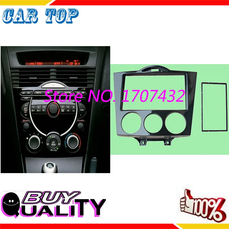 Free Shipping New CT CARID Double Din CD DVD Stereo Audio Panel fascia For MAZDA RX