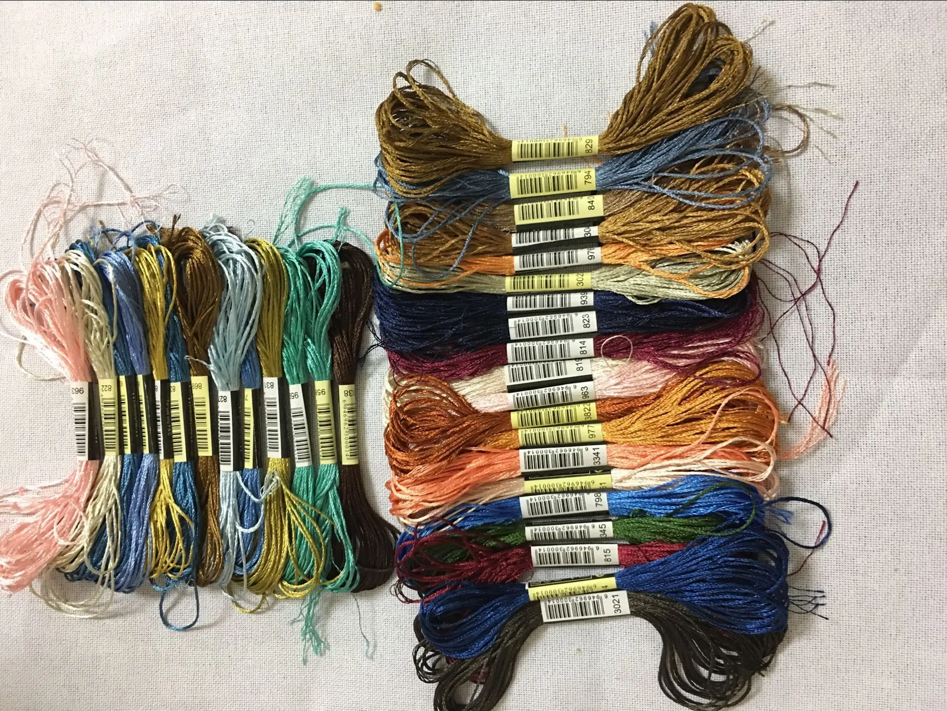 50pcs 50colors Threads Cross Stitch Cotton Embroidery Thread Sewing Skeins Craft