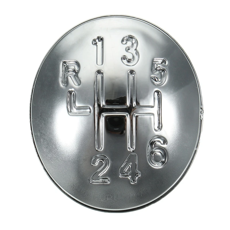 

6 Speed Gear Shift Knob Cap Cover For Renault Clio Megane Scenic Twingo Chrome Plastic Auto Car Styling Auto Accessories