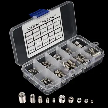 

150Pcs Helicoil Stainless Steel Thread Repair Coiled Wire Insert Kit M3 M4 M5 M6 M8 with Box JDH99