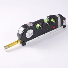 Accurate Multipurpose Laser Level Lever Cross Projects Horizontal Vertical Laser Light Beam Measure Tape