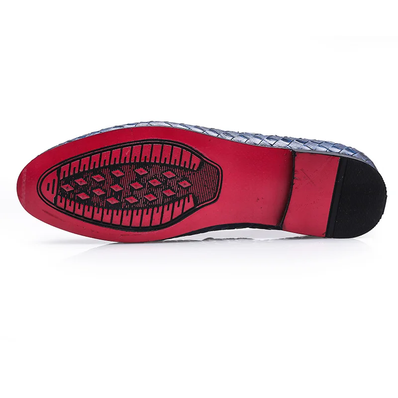 Drop Shipping Driving Oxfords Men Shoes Braid Leather Casual Shoes Men Moccasins Loafers Italian Flats