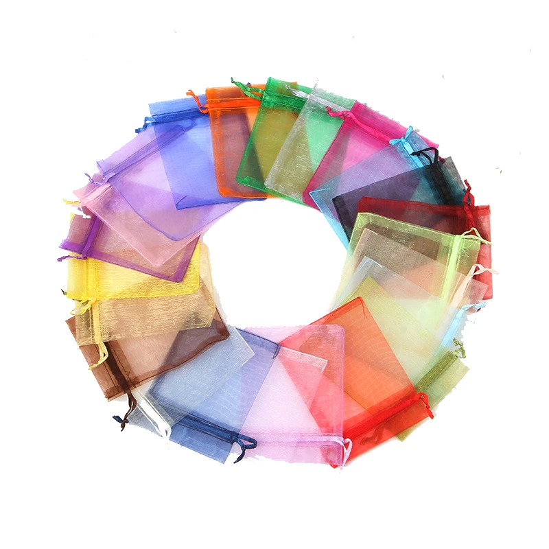 Lot 10/100Pcs Gauze Organza Gift Bag Jewelry Packing Pouch Wedding Favor Bag Lot 10/100Pcs Gauze Organza Gift Bag Jewelry Packing Pouch Wedding Favor Bag