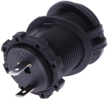 

VODOOL 12V 120W Waterproof Black Motorcycle Car Auto Boat Tractor Car Accessory Cigarette Lighter Power Socket Plug Outlet Black