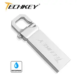 Techkey USB флешка 64 ГБ металла Сталь Pen Drive Высокая Скорость переносной USB-накопитель цепи usb флеш-накопитель Drive память, USB флэш cel usb