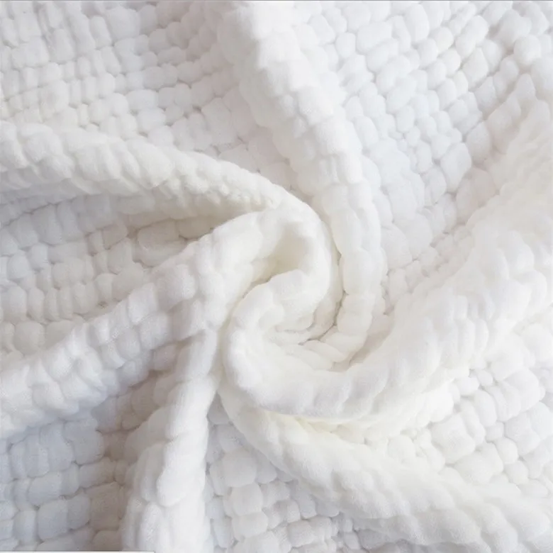 6 слоев Crinkle хлопок Марлевое одеяло хлопок Настройка цвета Большие Размеры 142x228 см одеяло 100 штук по индивидуальному заказу