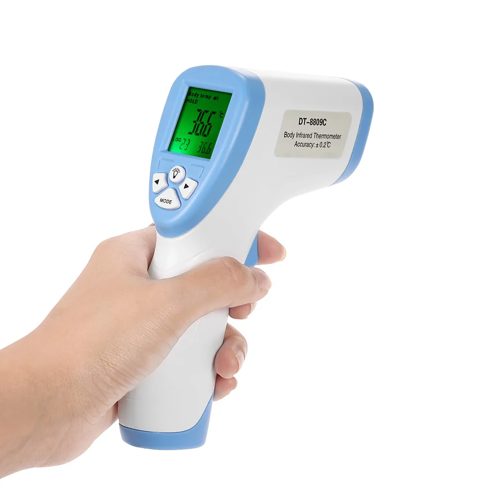 Цифровой термометр инфракрасный Детский Взрослый лоб Бесконтактный инфракрасный термометр с ЖК-подсветкой Termometro Infravermelh