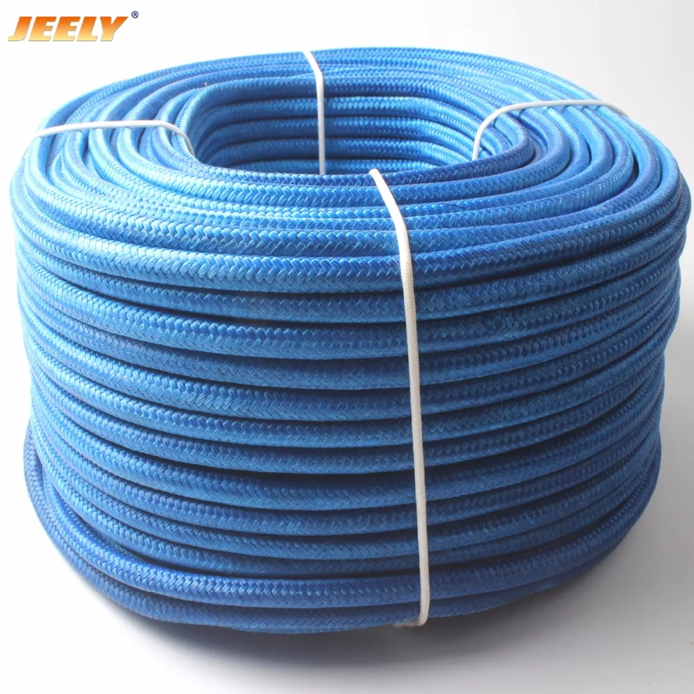 شحن مجاني 14 مللي متر 100 m UHMWPE الأطياف النواة مع البوليستر سترة المراكب الشراعية ونش مغمد حبل للسحب
